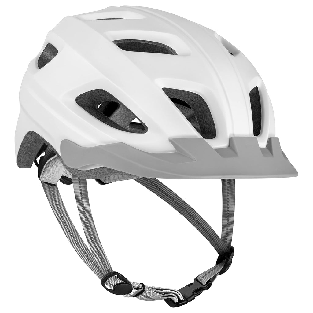 Retrospec Lennon Adult Bike Helmet with LED Safety Light Adjustable Dial & Removable Visor - Adjustable Bicycle Cycling Helmet for Men & Women