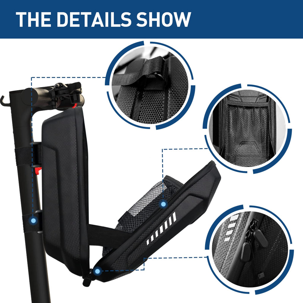 Hiboy Electric Scooter Storage Bag, EVA Hardshell Front Handlebar Bag