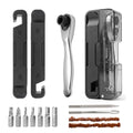 EMERK Bike Repair Tool Kit with Ratchet Wrench, 7 bits & 2 Tire Levers