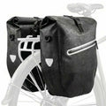 BTLATHA Waterproof Bike Panniers Bag,28L Large Capacity Bicycle Rear Rack Bags with Quick-Release System & Reflective Strips, 500D Heavy Duty Pannier for Commuting Cycling Traveling Touring - 2PC