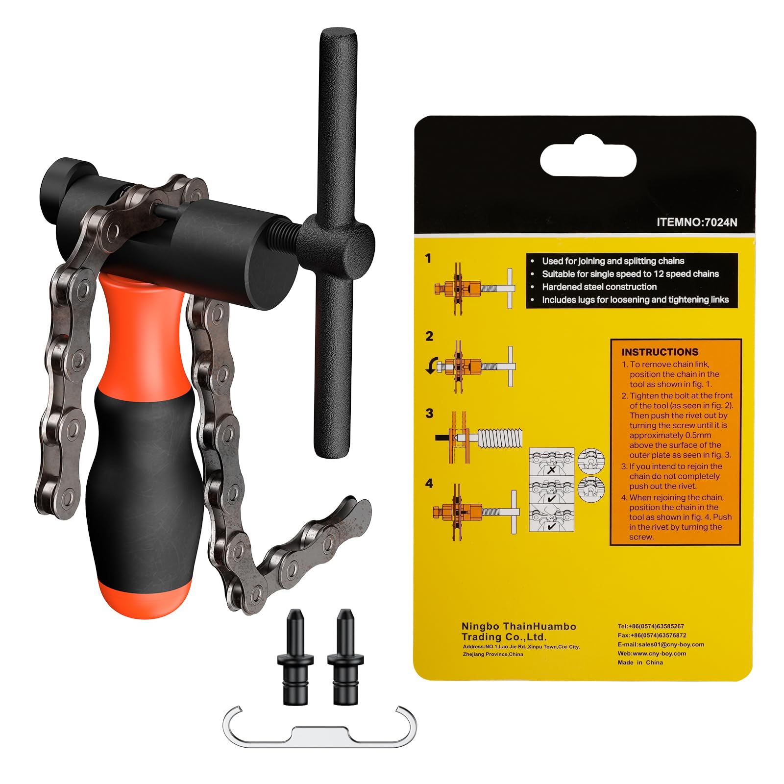 Pawfly Bike Chain Repair Tools, Bicycle Chain Maintenance Tool Set for Multi-Speed Chains