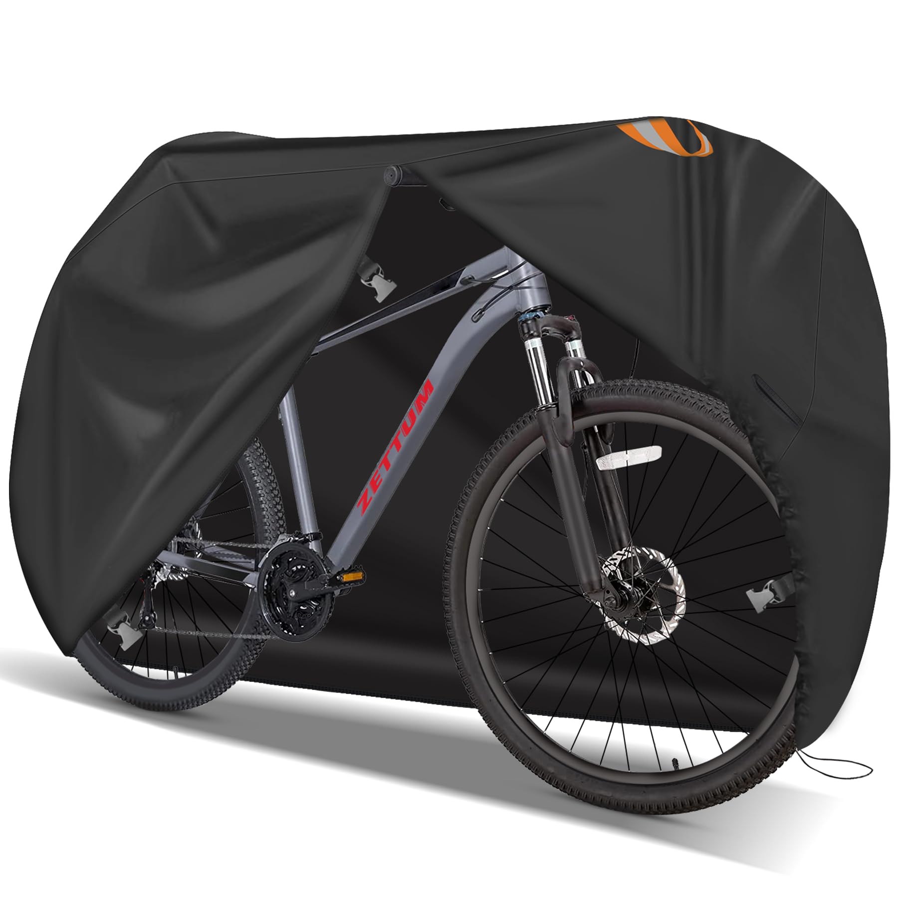 Zettum Bike Cover - 600D Bike Cover Outdoor Storage Waterproof & Heavy Duty, Premium Bicycle Covers for eBike, Mountain Bike, Road Bike, Hybrid Bike, Beach Cruiser Bike, Scooter, and More