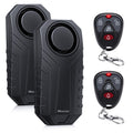 WSDCAM Bike Alarm with Remote 2 Pack, 113dB Wireless Anti-Theft Vibration Motorcycle Bicycle Alarm Vehicle Security Alarm System