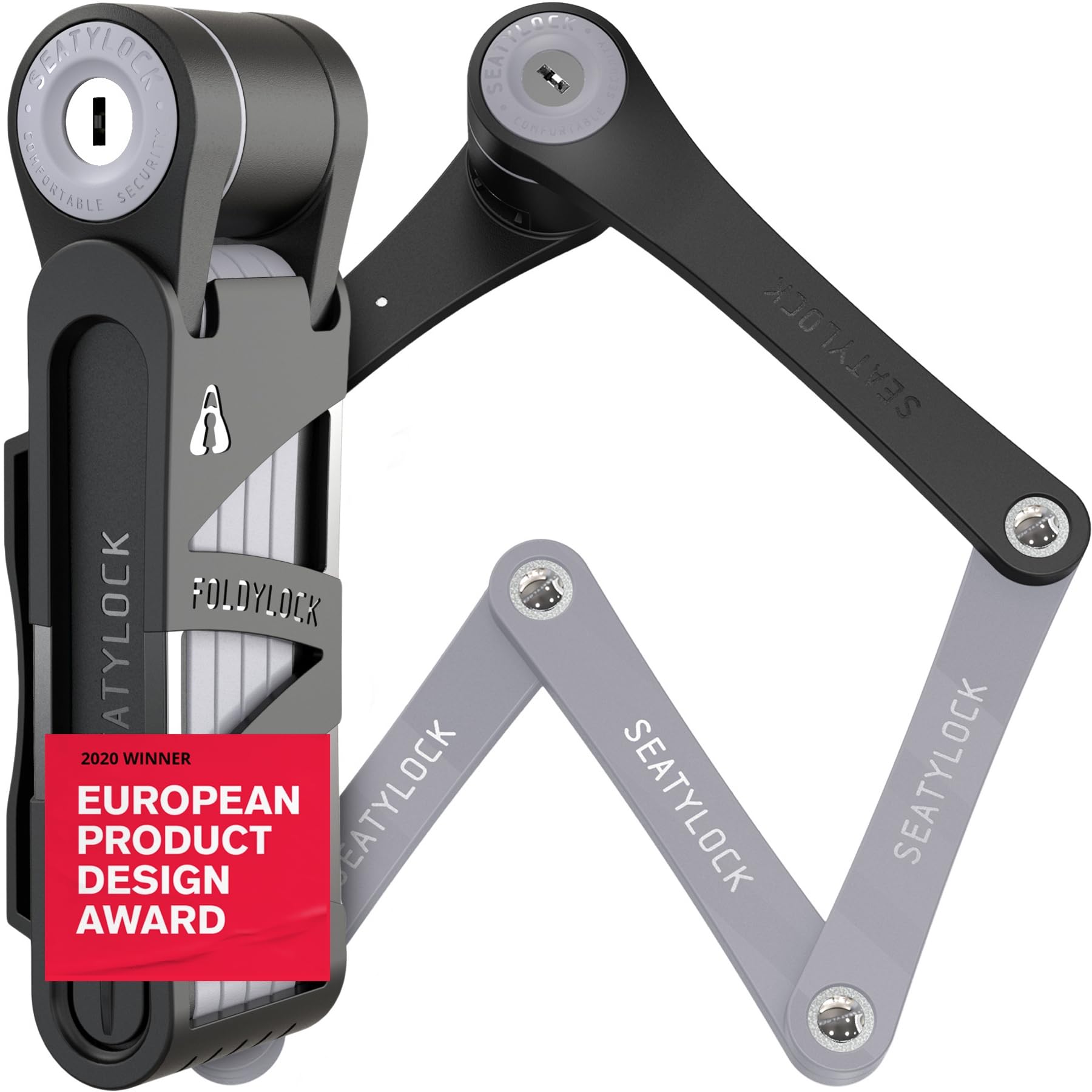 Seatylock FoldyLock Compact Lightweight Patented Folding Bike Lock 33.5 in