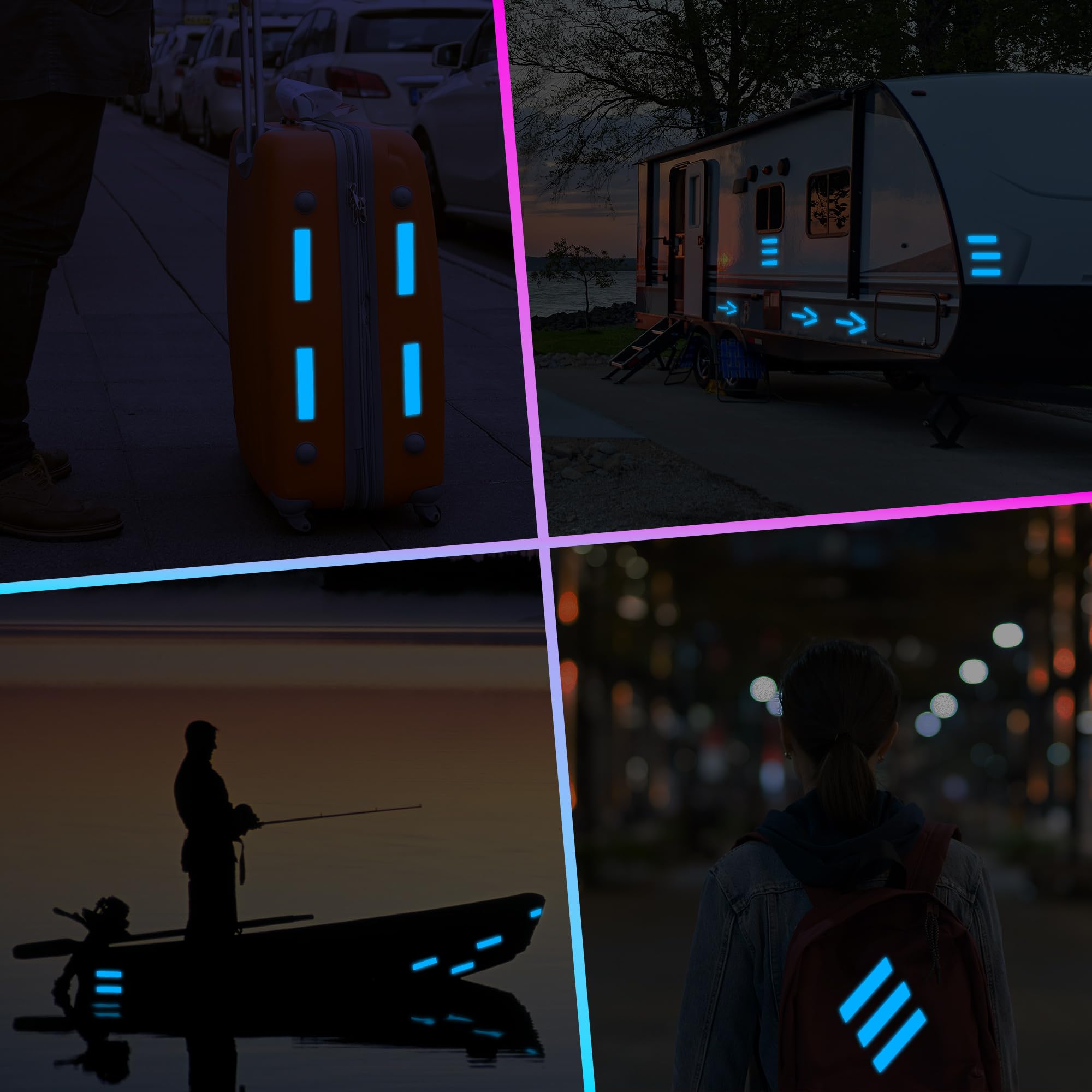 LOOM® Reflective Stickers for Bikes & Helmets