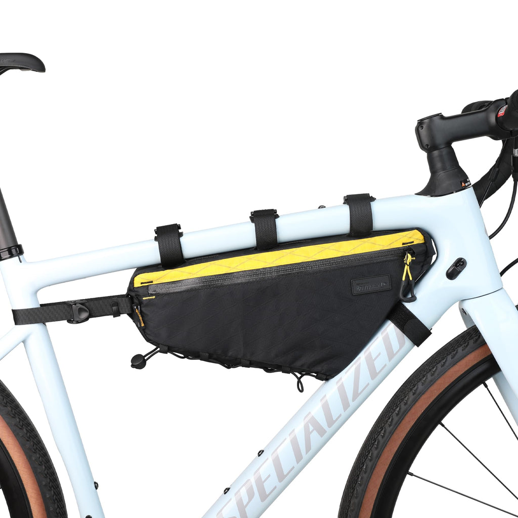 abamita Bike Frame Bag Bike Triangle Bag Bicycle Pouch Under Tube Bag 1.7L with Dual Side Mesh Pockets for MTB Road Bike Cycling Commuting and Outdoor Adventures