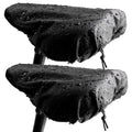 JIAJUNFS Waterproof Bicycle Seat Covers Dustproof Rainproof UV-Resistant and Windproof Easy to Install and Clean Reusable Suitable for Men’s and Women’s Mountain Bike and Narrow Seats(2pcs)