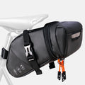 NDakter Bike Saddle Bag Waterproof Bike Seat Bag Expandable to 2L Reflective Bicycle Under Seat Storage Pouch