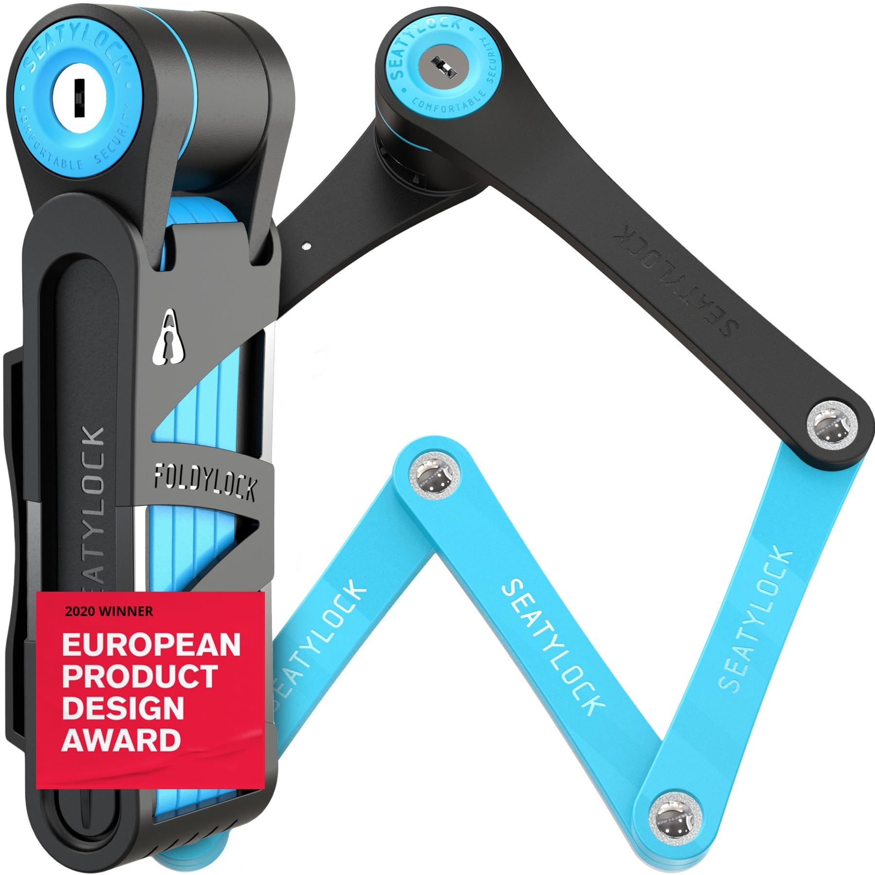 Seatylock FoldyLock Compact Lightweight Patented Folding Bike Lock 33.5 in