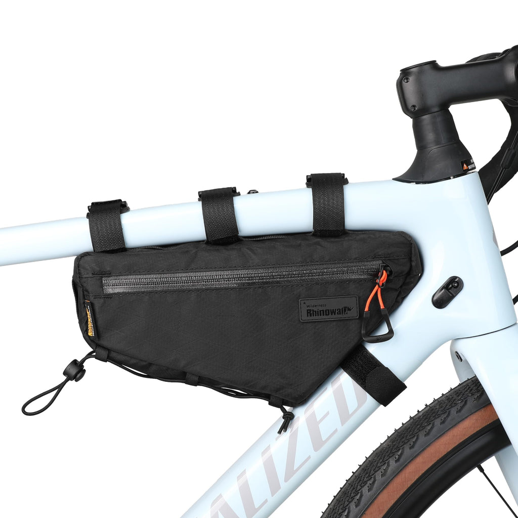 abamita Bike Frame Bag Bike Triangle Bag Bicycle Pouch Under Tube Bag 1.7L with Dual Side Mesh Pockets for MTB Road Bike Cycling Commuting and Outdoor Adventures