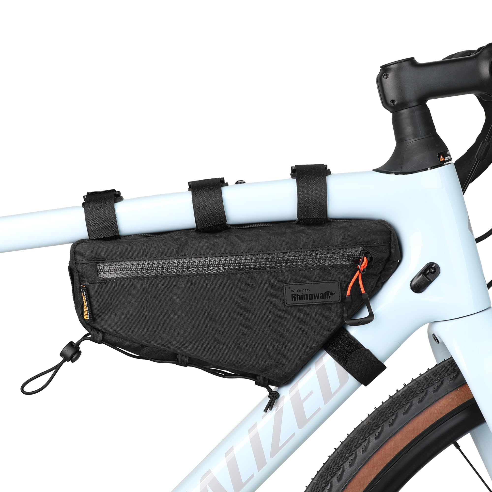 abamita Bike Frame Bag Bike Triangle Bag Bicycle Pouch Under Tube Bag 1.7L with Dual Side Mesh Pockets for MTB Road Bike Cycling Commuting and Outdoor Adventures