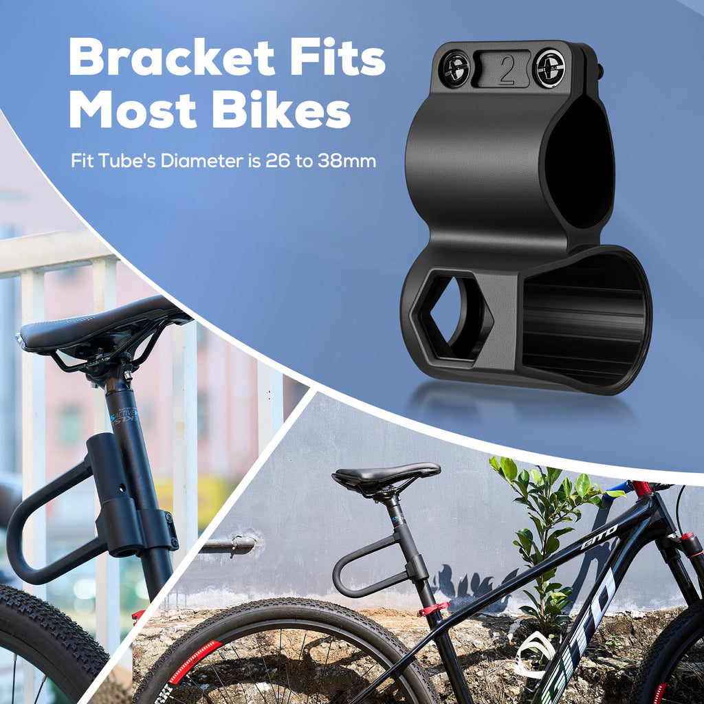 Corki Bike Lock Heavy Duty Anti Theft U Lock with 5ft Security Cable and Keys 17mm Schackle Electric Scooter Lock, Bicycle Lock with Mounting Bracket for Ebike Motorcycle -Black