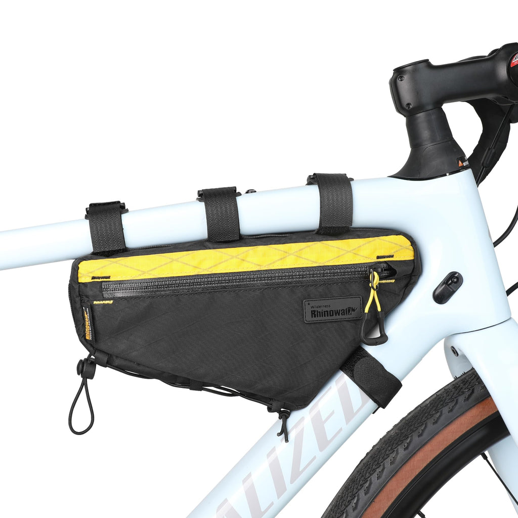 abamita Bike Frame Bag Bike Triangle Bag Bicycle Pouch Under Tube Bag 1.7L with Dual Side Mesh Pockets for MTB Road Bike Cycling Commuting and Outdoor Adventures
