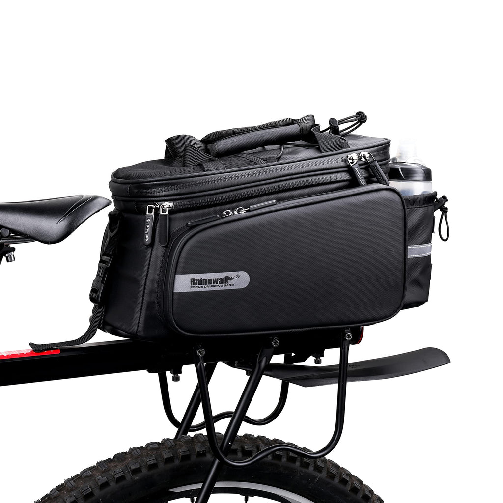 HUNTVP Bike Trunk Bag Expandable 11-30L Rack Bags Bike Pannier Bags Rear Seat Bag Handbag for Bicycle Cargo Rack Saddle Bag Bicycle Commuter Shoulder Luggage Bag