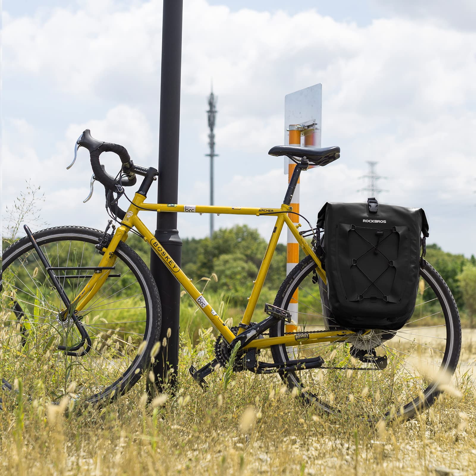 ROCKBROS Bike Panniers Waterproof Max 30L Capacity Cycling Traveling 1 Pack