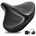 DAWAY C40 Ultra Comfortable Oversized Bike Seat - Memory Foam Padded, Extra Wide Bicycle Saddle, Ergonomic Replacement Cushion for Men Women - Fits for Peloton, Cruiser, Mountain, Road, Exercise Bikes
