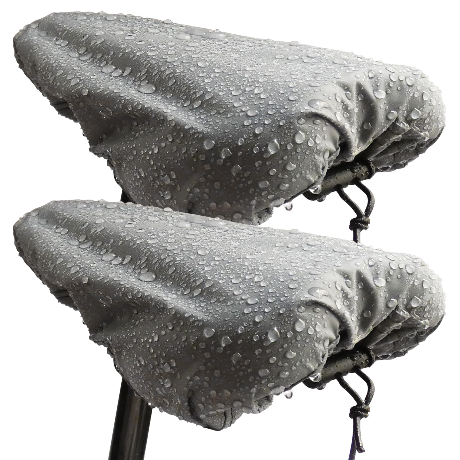 JIAJUNFS Waterproof Bicycle Seat Covers Dustproof Rainproof UV-Resistant and Windproof Easy to Install and Clean Reusable Suitable for Men’s and Women’s Mountain Bike and Narrow Seats(2pcs)