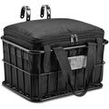 CDYWD Bike Basket Front with Removable Liner Bag, Large Bicycle Front Basket for Men Women, Heavy Duty Metal Bike Cargo Basket for Adult Bikes, Ebike, Electric Bike, Mountain Bike, City Bike, Cruiser