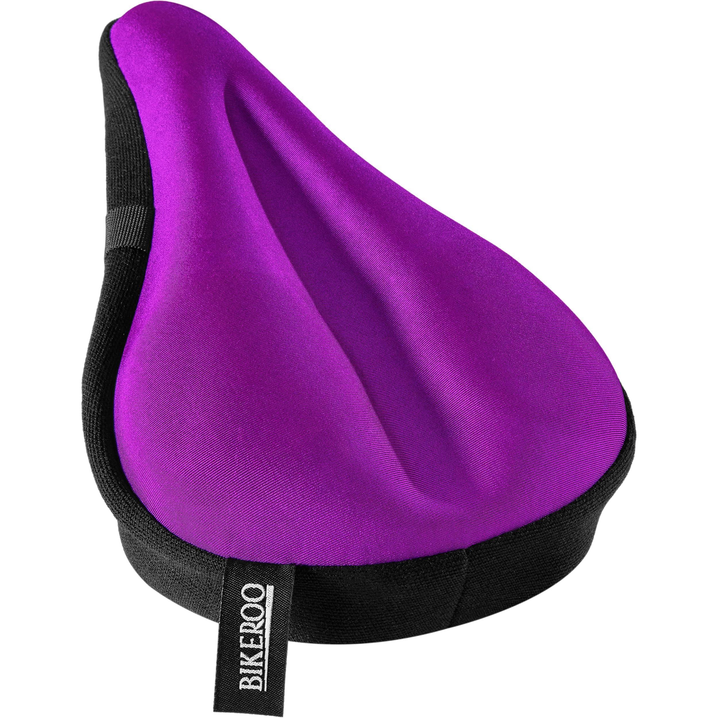 Bikeroo Comfort Bike Seat Cushion - Padded Gel Cover for Exercise, Mountain & Road Bikes, Universal Fit for Peloton & Stationary Bikes